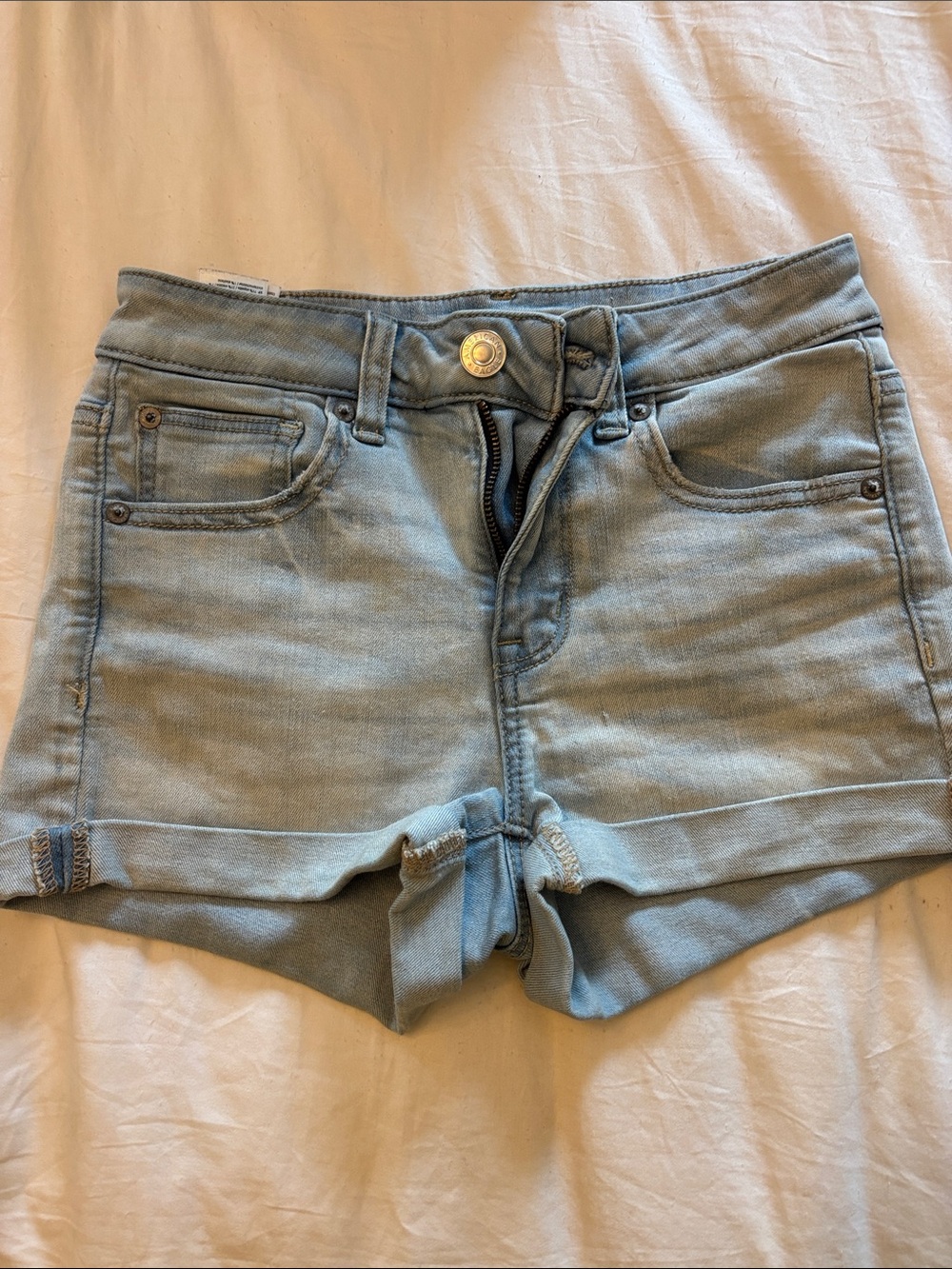 American Eagle Outfitters Light Blue Denim Jean Shorts